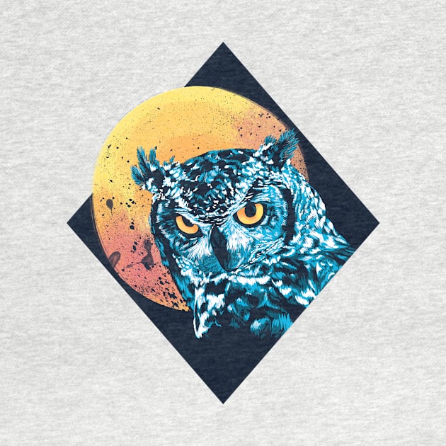 Moonlight Owl Digital Art by polliadesign